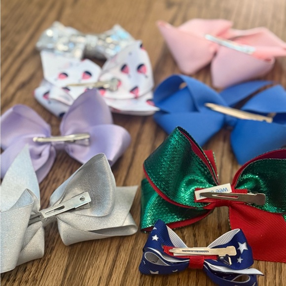 Colorful Kids Hair Bow Set- 8 - Picture 6 of 6